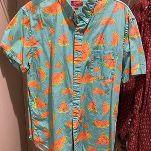 Watermelon Print Men's Shirt